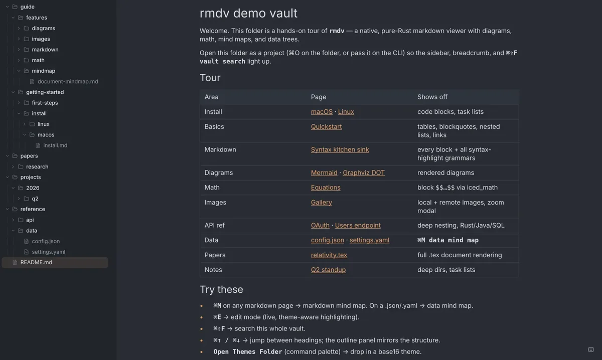 rmdv screenshot